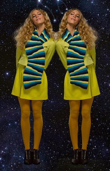 Zodiac Scarf - Gemini in Lion Brand Vanna's Choice - L30291F