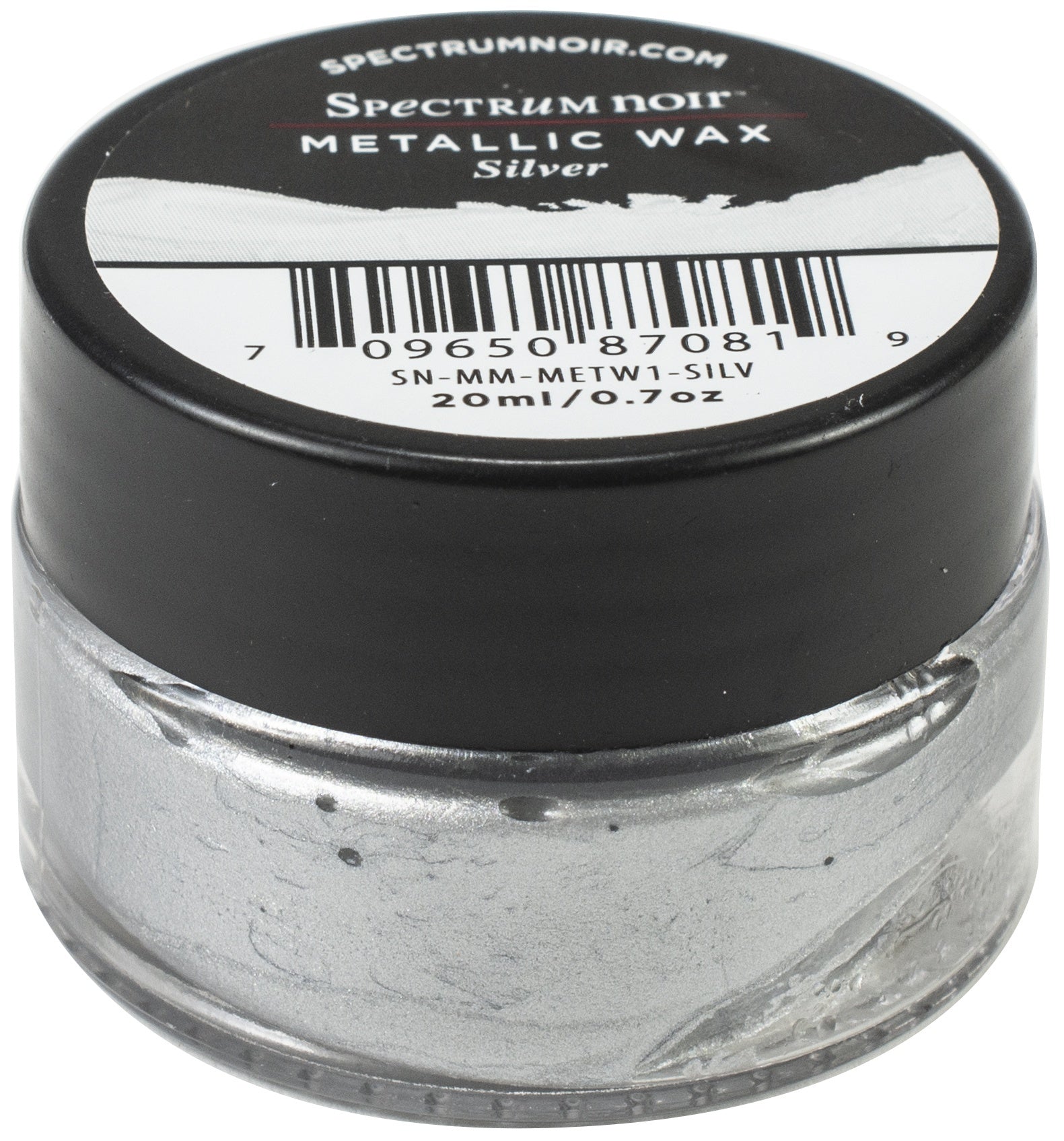 Crafter's Companion Spectrum Noir Metallic Wax .7oz - Silver