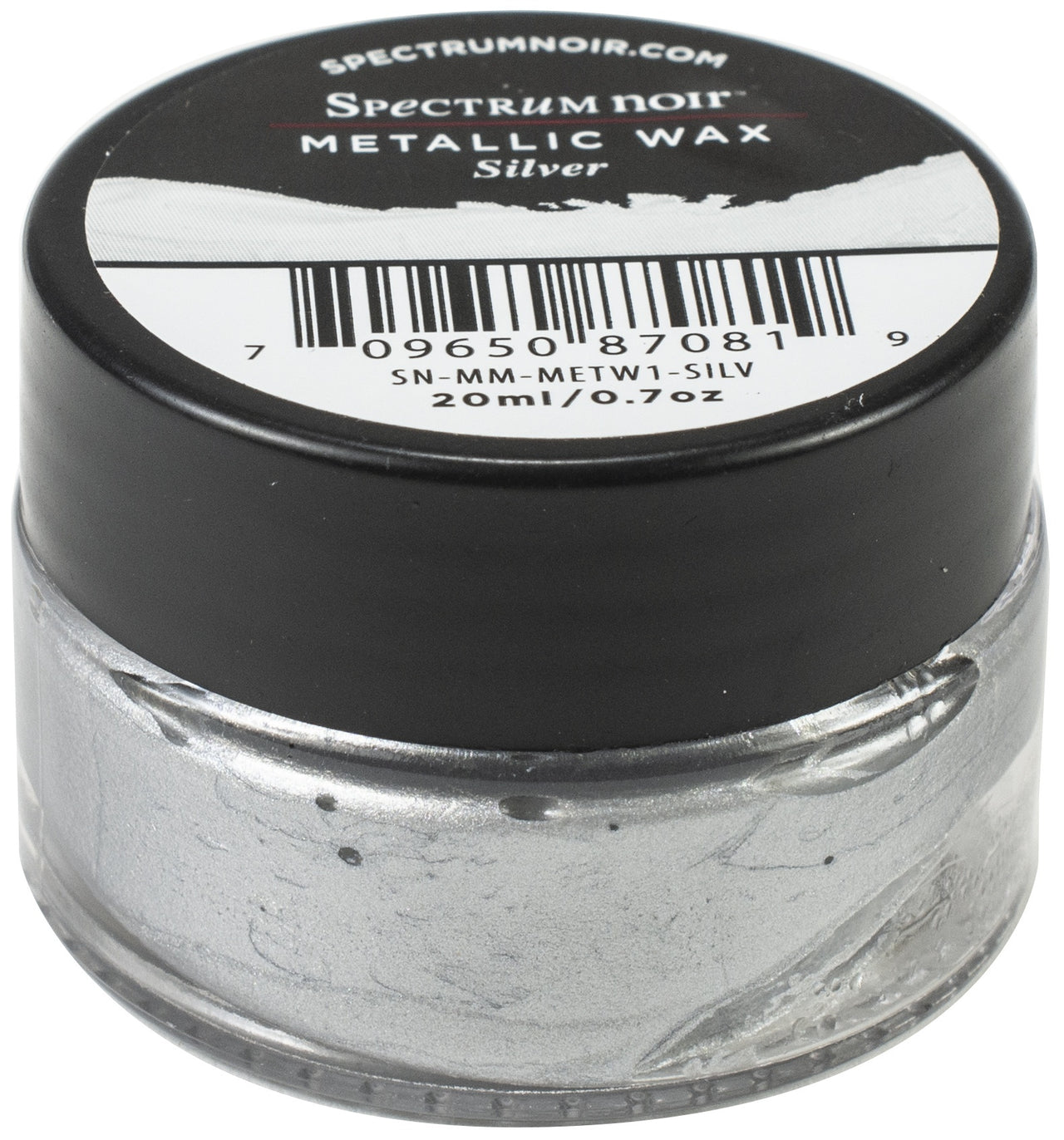Crafter's Companion Spectrum Noir Metallic Wax .7oz - Silver