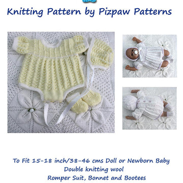 Romper Suit, Bonnet & Bootees (96)