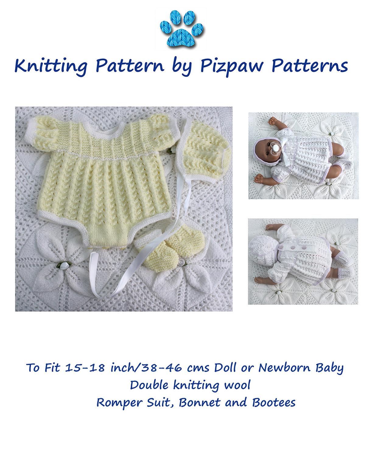 Romper Suit, Bonnet & Bootees (96)