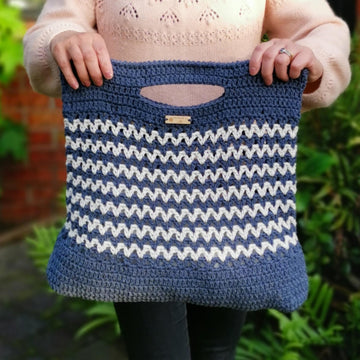 The Wave Crochet Tote Bag