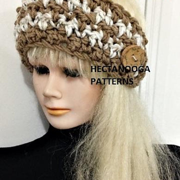 2405- HOUNDSTOOTH headband earwarmer