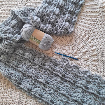 French Blue Afghan