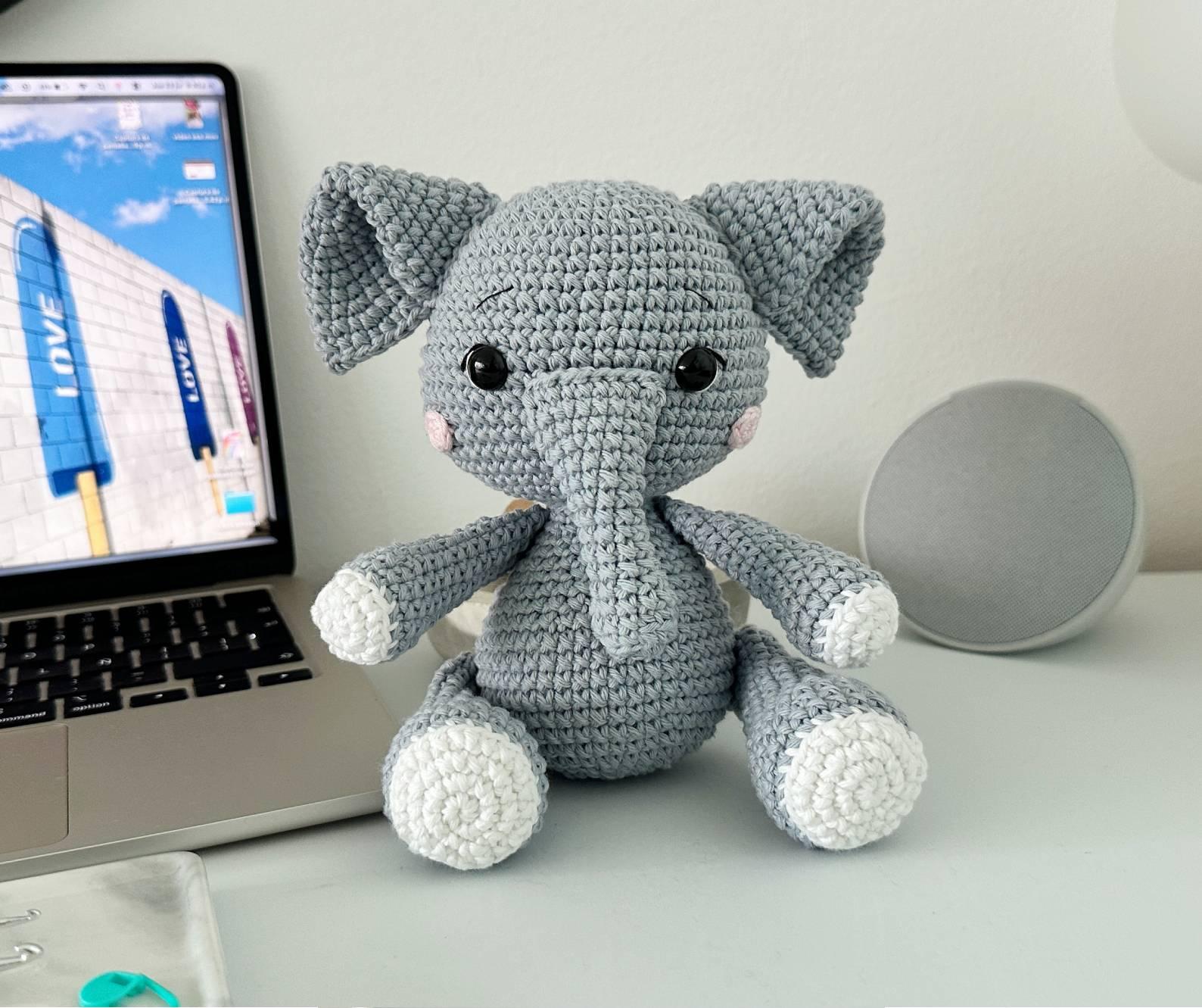 Elephant Amigurumi Crochet Pattern PDF – Elephant Soft Toy, Stuffed Animal Tutorial