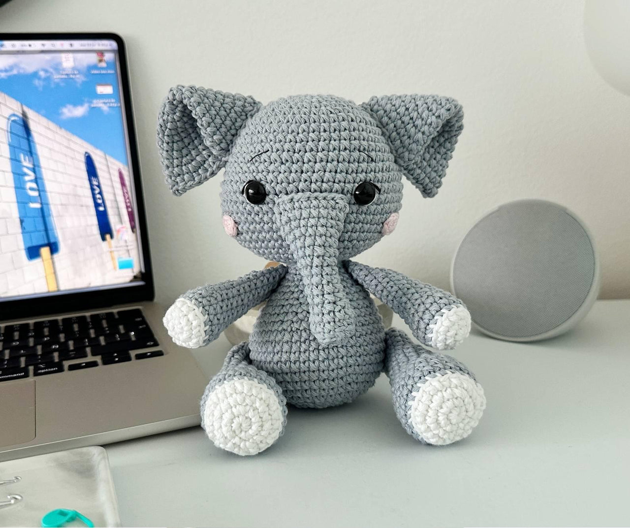 Elephant Amigurumi Crochet Pattern PDF – Elephant Soft Toy, Stuffed Animal Tutorial