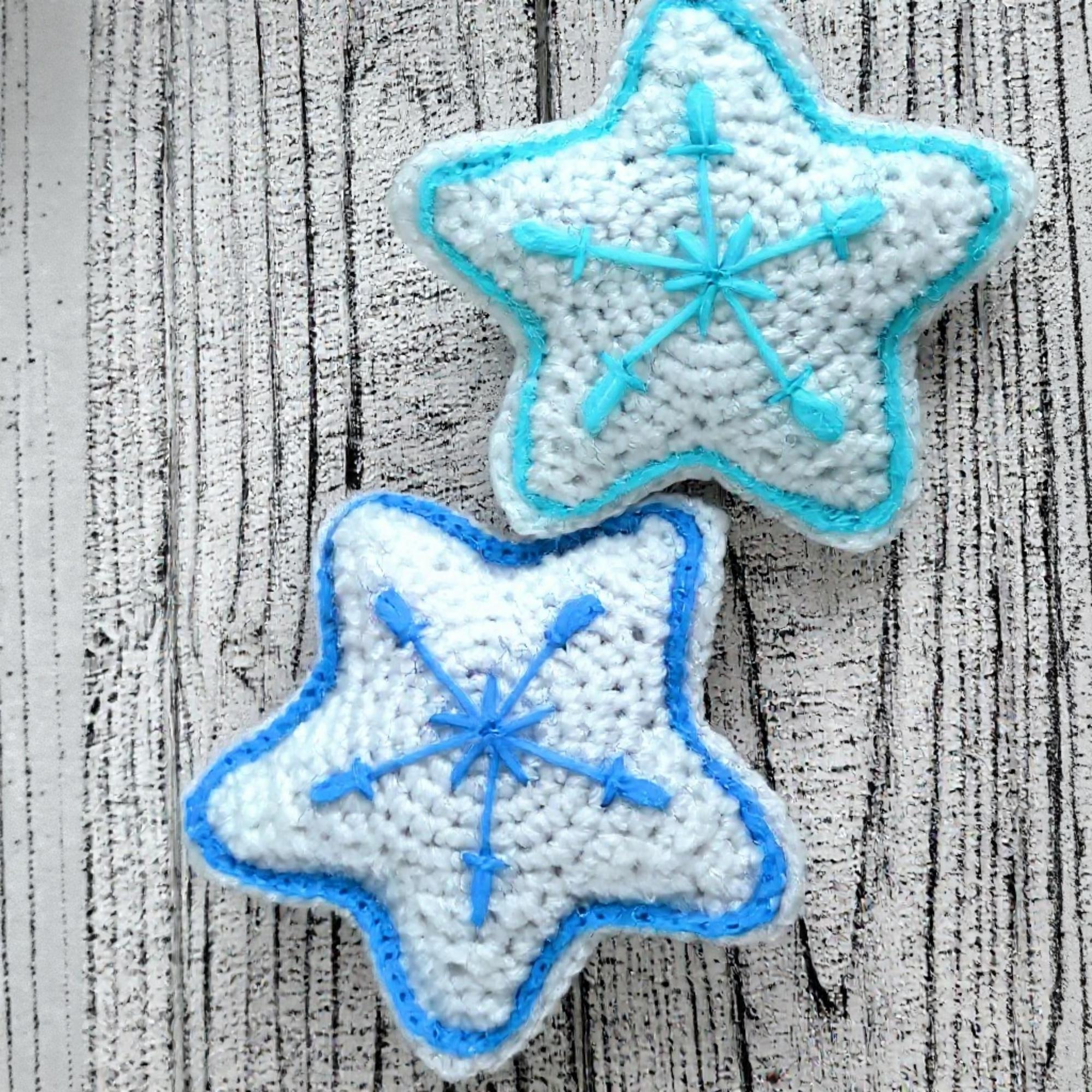 Crochet Christmas Star Ornament Pattern: DIY Xmas Decor (PDF file)