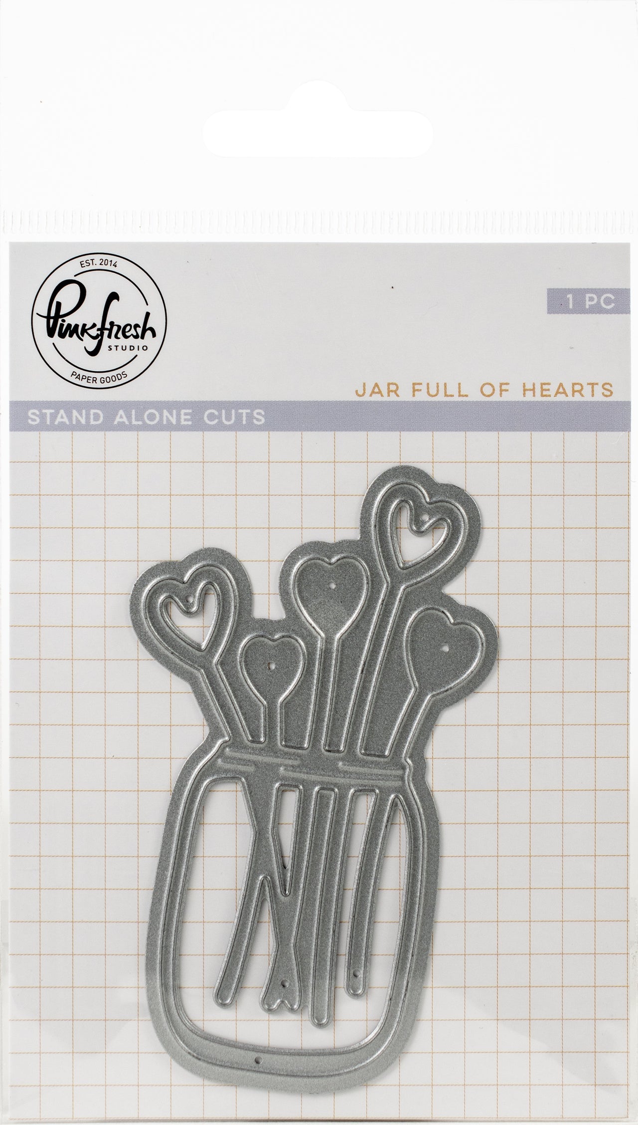 Pinkfresh Studio Die - Jar Full Of Hearts