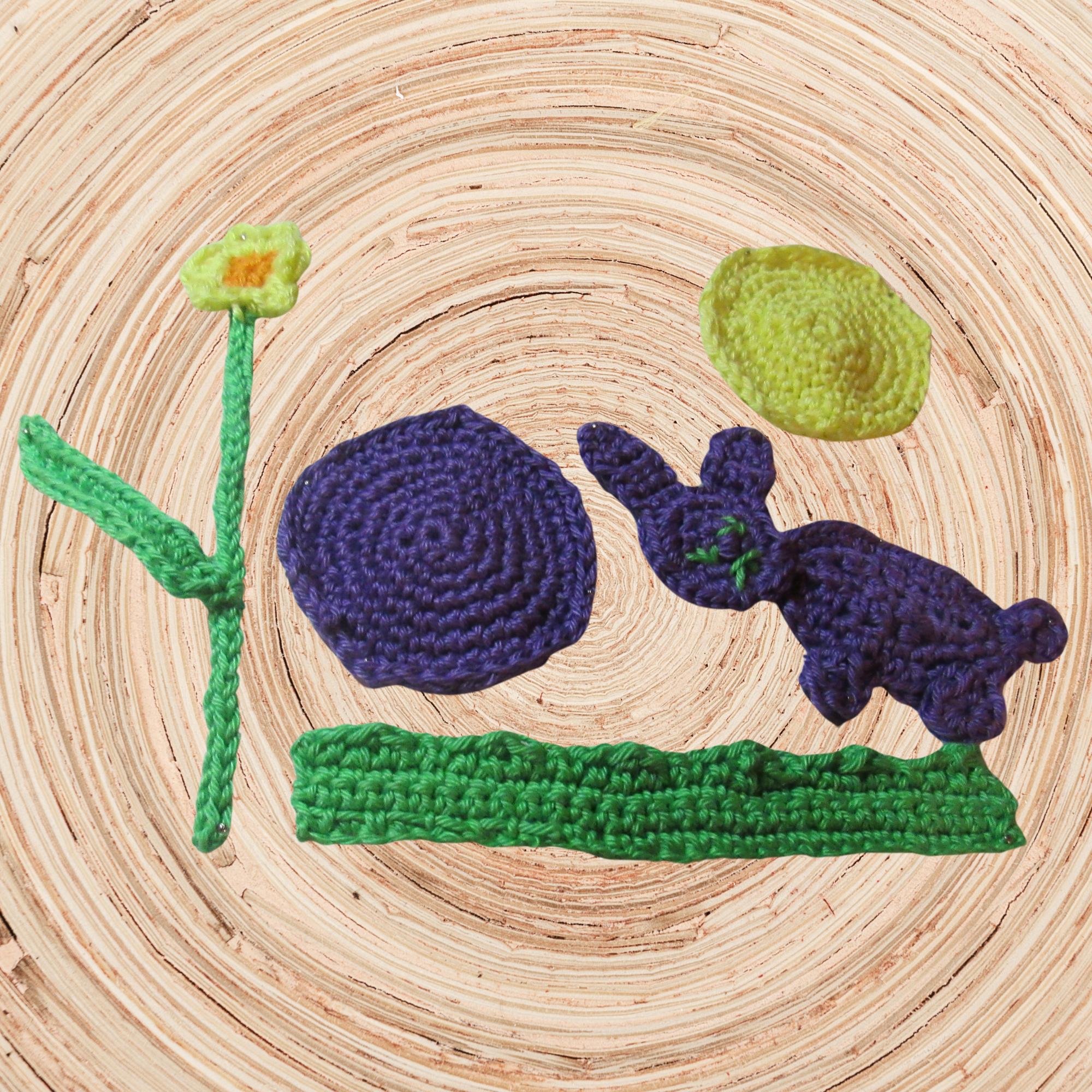 Easter Scene Free Crochet Pattern with Crochet Charts