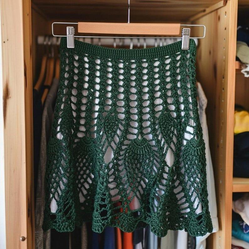 A crochet Pineapple Skirt