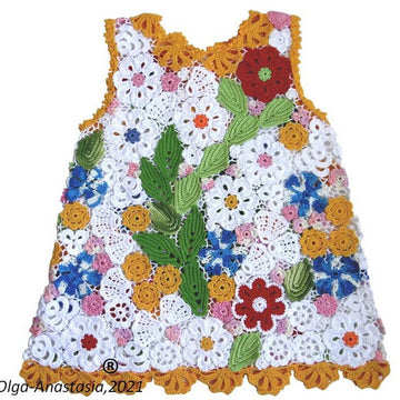 Bright lace dress for girls