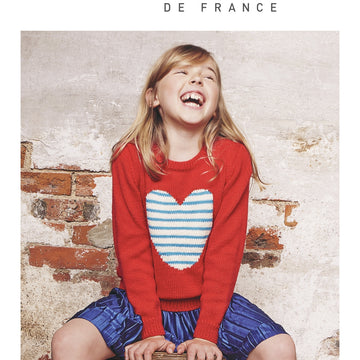 Girl Sweater in Bergere de France Ideal - M1166 - Downloadable PDF