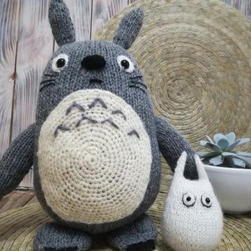 Knitting Pattern -Knit a Totoro with baby