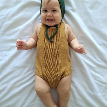 Spring Duo Baby Romper and Bonnet