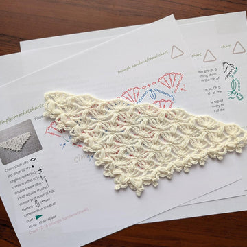 Crochet Bandana/Shawl Pattern/Chart #72