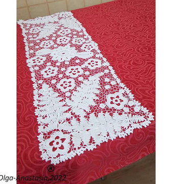 Irish crochet lace runner