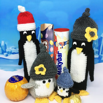 Penguin Christmas chocolate holders/gift bags