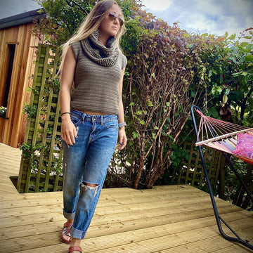 Cashmerino top & cowl set