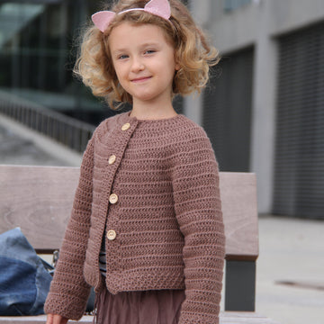Bachelor’s Button Cardigan girls
