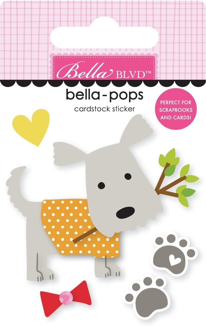 Doodlebug Cooper Bella-Pops 3d Stickers - Oscar
