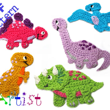 Dinosaur set Crochet Pattern