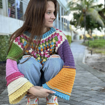 Amelie Granny Square sweater