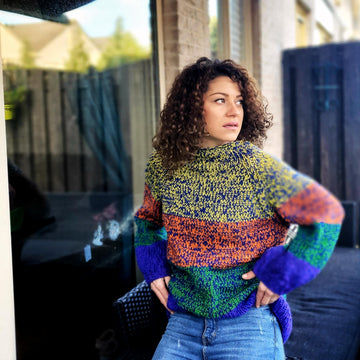 Left-Over Yarn Knitted Jumper