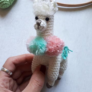 Llama baby mobile