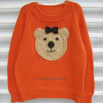 Bear Pom-Pom Pullover