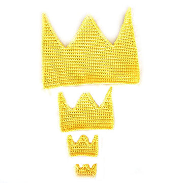 Frog prince crown applique