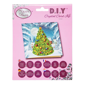 Craft Buddy Christmas Tree Crystal Card Kit