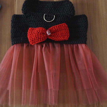 Crochet Pattern for the dog harness with tulle dress!