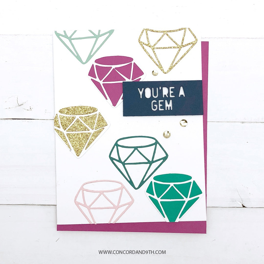 Concord & 9th Clear Stamps 4"X4" - Gem Turnabout