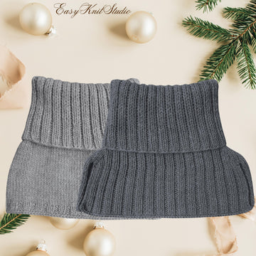 Reversible Dickey Knitting Pattern – Double-Sided Detachable Collar
