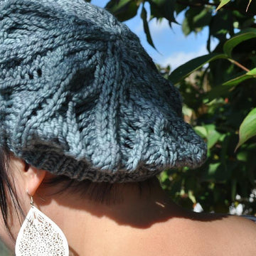 Frozen Leaves Bulky Beret