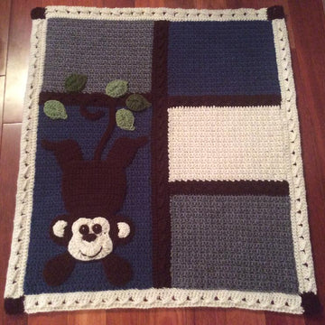 My Lil Monkey Blanket Set