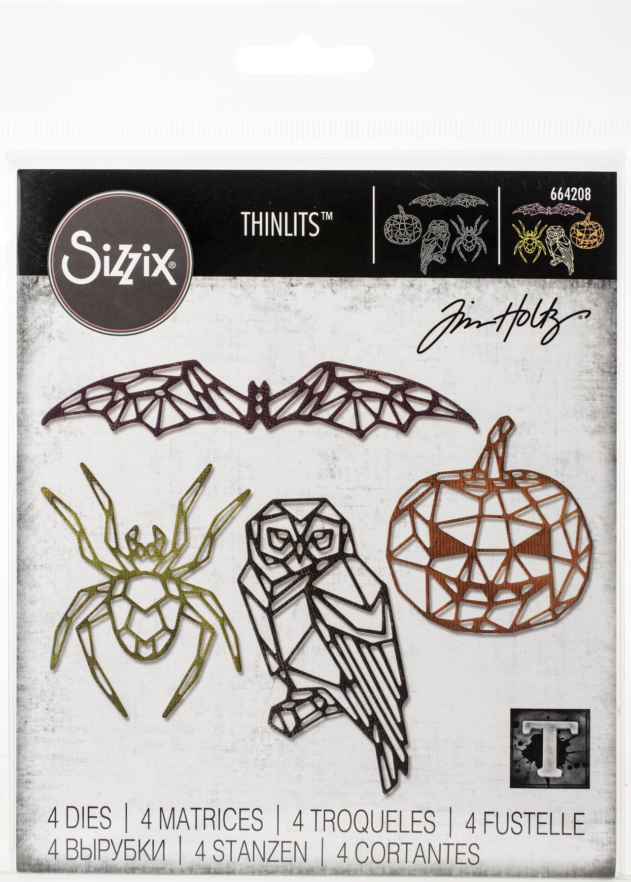 Sizzix Thinlits Dies By Tim Holtz - Geo Halloween