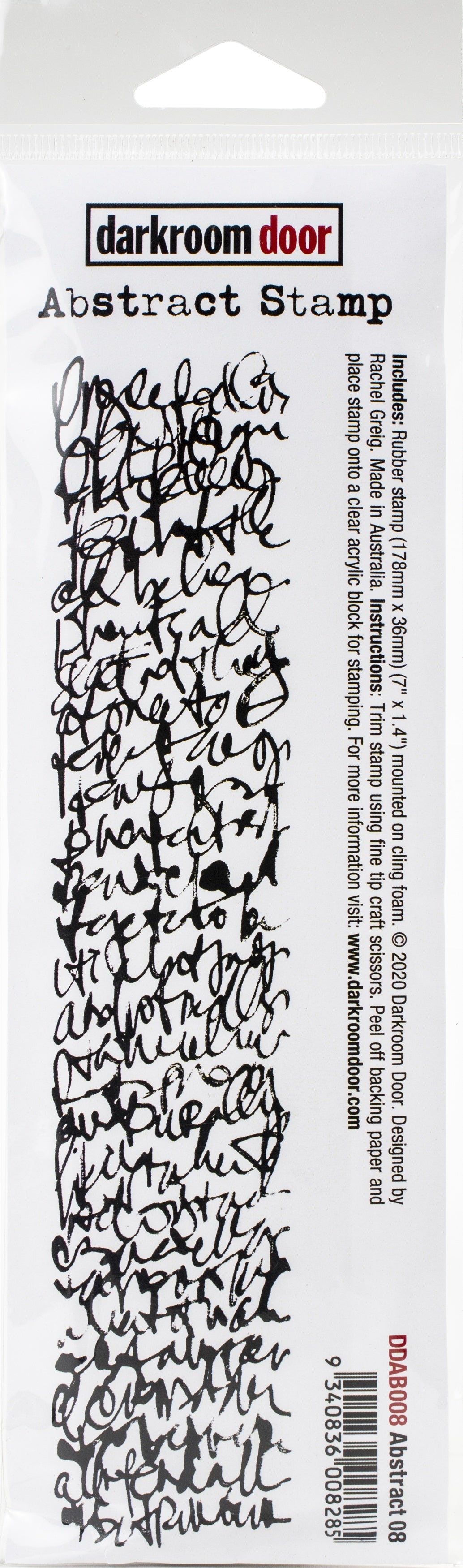 Darkroom Door Abstract Cling Stamp 1.4"X7" - Abstract #8