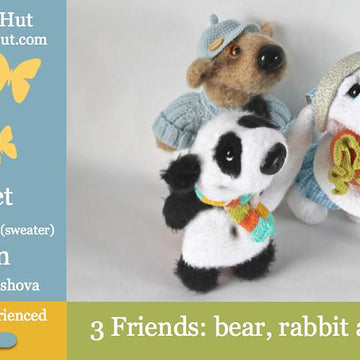 056 3 Friends: Rabbit, Bear, Panda toys