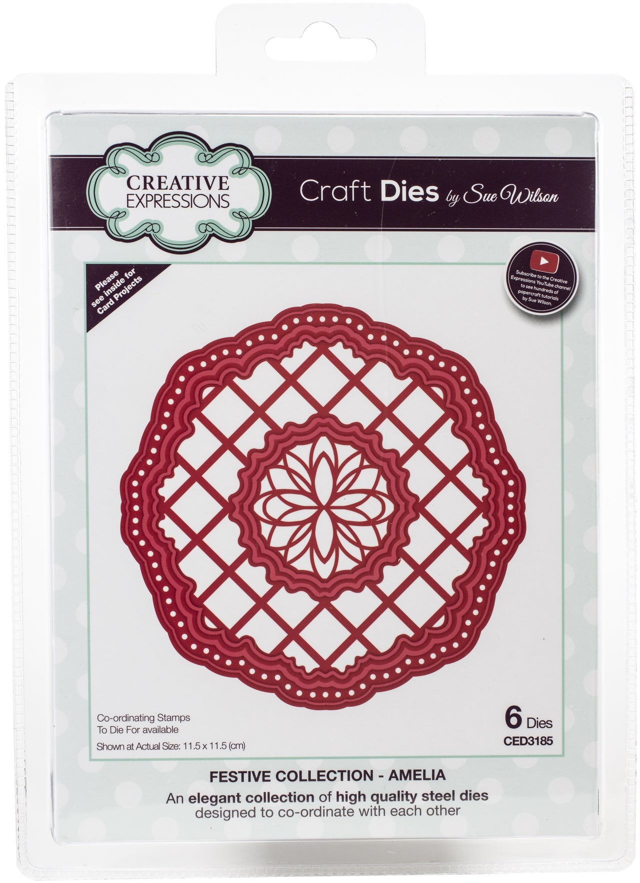 Creative Expressions Festive Craft Dies By Sue Wilson - Amelia