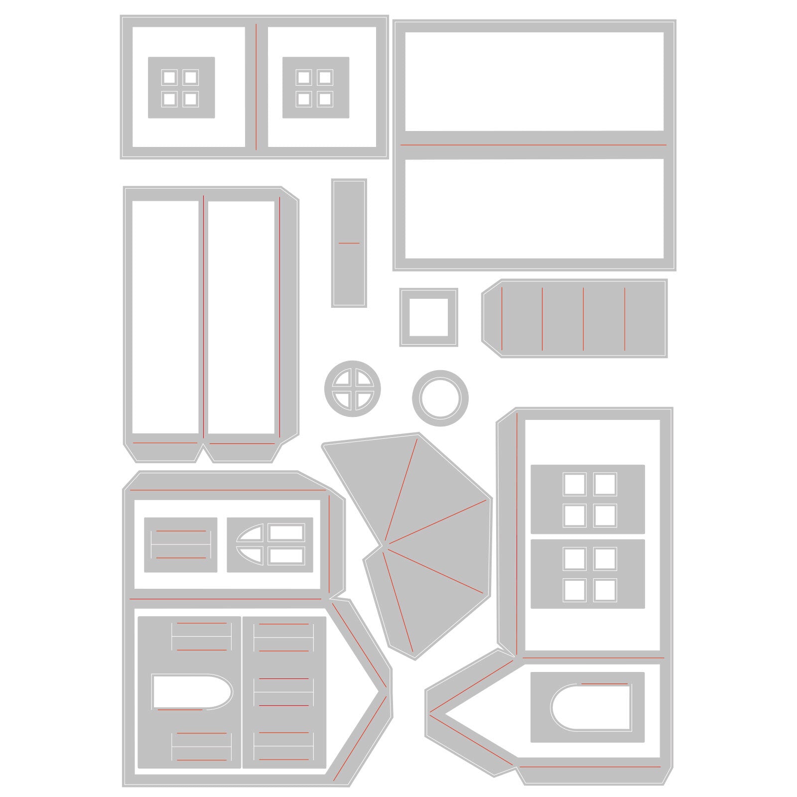 Sizzix Thinlits Die Set 21PK - Paper Village #2