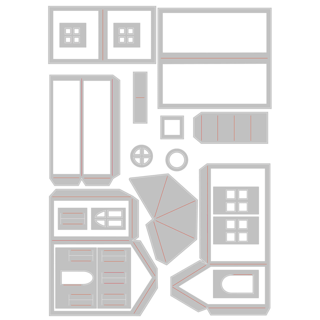 Sizzix Thinlits Die Set 21PK - Paper Village #2