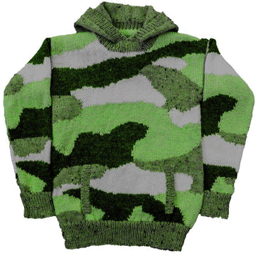 Camouflage Hoodie/hoody with hand-warmer pockets