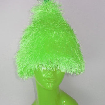 Simple Eyelash Christmas Tree Beanie Hat