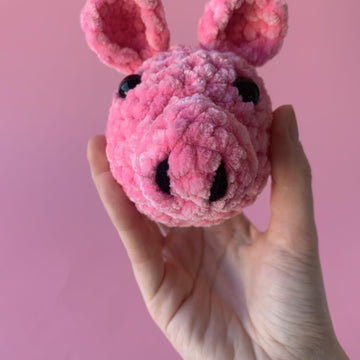 Crochet Pig Stress Ball
