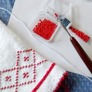 Beaded Diamonds Stocking