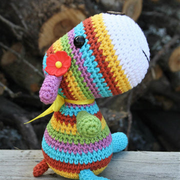 Stripy sock puppy