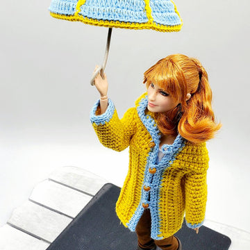 Barbie Raincoat and Umbrella