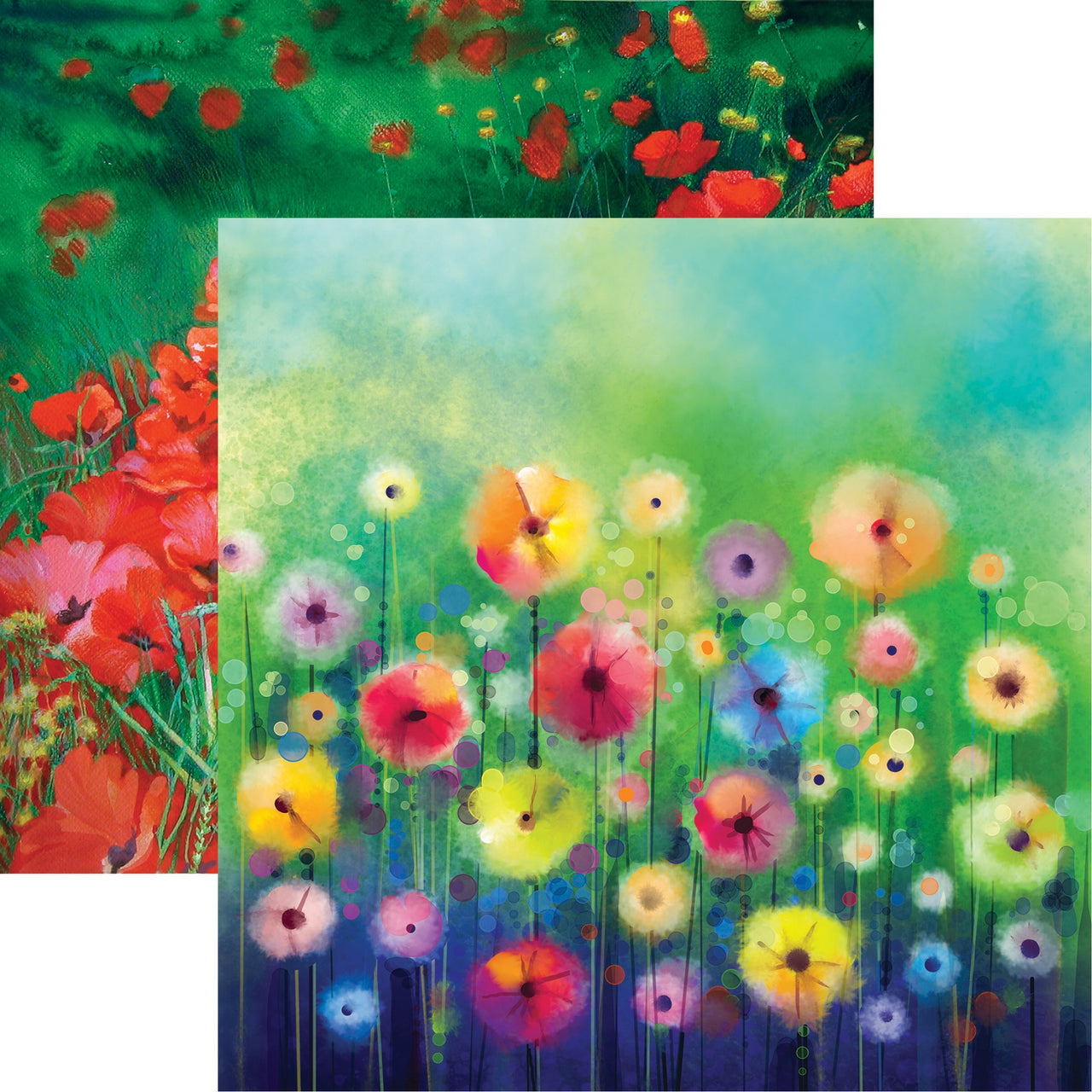 Reminisce What Dreams May Come Double-Sided Cardstock 12"X12" 25/Pkg - Watercolor Garden