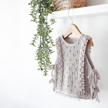 4-6 years – PICOTS Crochet Vest Pattern